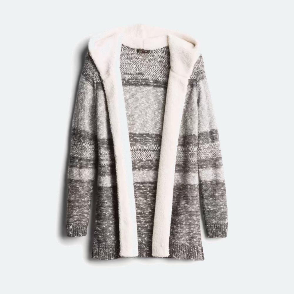 Lety & Me Sherpa-Lined Hooded Cardigan